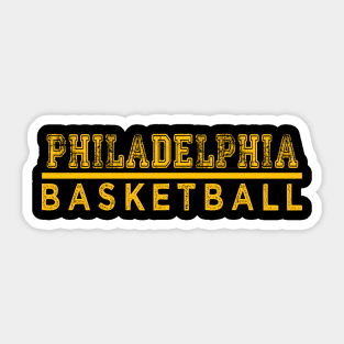 Awesome Basketball Philadelphia Proud Name Vintage Beautiful Team Sticker